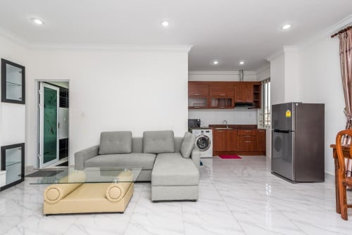 TTP area | Serviced apartment two bedrooms with lift and gym for rent nearby Russian market