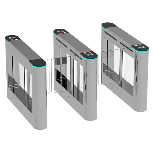 AI-LST001 High End Automatic Swing Turnstile Gate - ប្រពន្ធ័គ្រប់គ្រងច្រកចេញចូល អគារ ស្ថាបន័