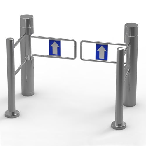 AI-ST003 Factory Price Access Control Swing Barrier Swing Turnstile - ប្រពន្ធ័គ្រប់គ្រងច្រកចេញចូល