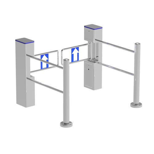 AI-ST003F Supermarket Entrance Swing Turnstile Barrier Gate - ប្រពន្ធ័គ្រប់គ្រងច្រកចេញចូល