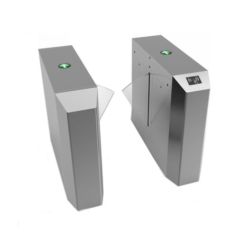 AI-WT002 Card Reader Flap Entrance Exit Gate Turnstile Flap Barrier - ប្រពន្ធ័គ្រប់គ្រងច្រកចេញចូល