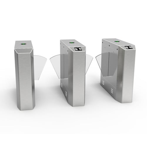 AI-WT002 Card Reader Flap Entrance Exit Gate Turnstile Flap Barrier ...