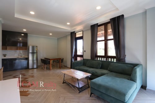 Spacious 2 Bedroom Serviced Apartment For Rent in BKK1