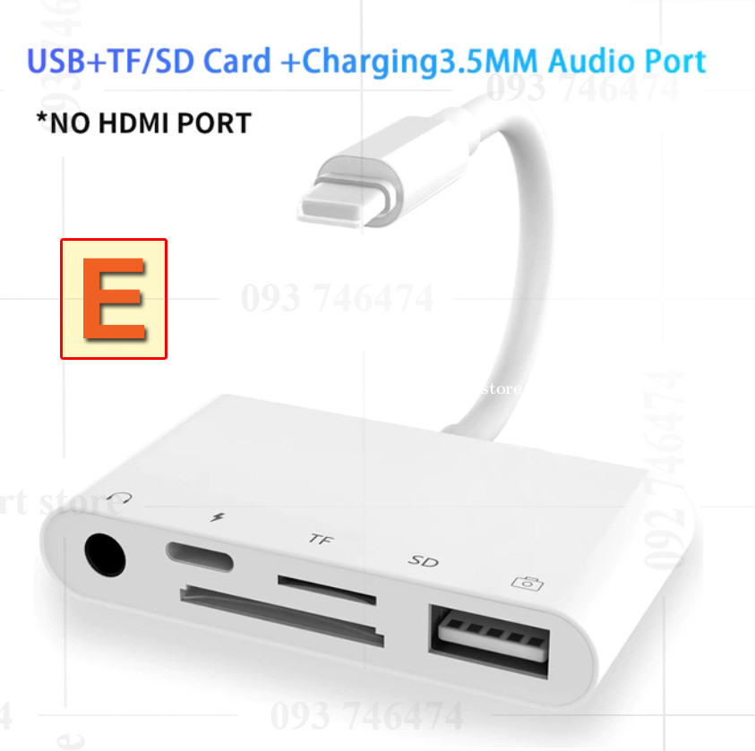 Lightning to HDMI Adapter, Apple MFi 3 in USB OTG Digital Hub Adapter Price $28.00 in Tuek L'ak Bei, Cambodia - Camsmart Store | Khmer24.com