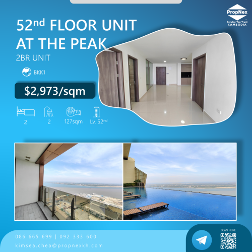 2Bedroom Unit for Sale at the Peak | 52nd Floor