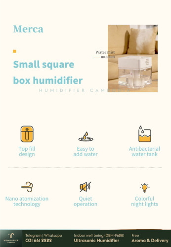 ម៉ាស៊ីនចំហាយទឹក Humidifier Purechoach Korea 2L + Free Aroma + 12 month warranty