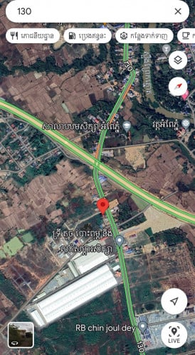 ដីលក់ជិតរោងចក្រ នឹងផ្សាកំពង់ស្ពឺ លើផ្លូវធំ 30m ប្លង់រឹងម្ចាស់ផ្ទាល់