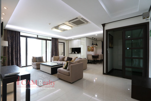 BKK1 area| 3 bedrooms condominium on 18th floor for rent| Swimming pool, gym and sauna