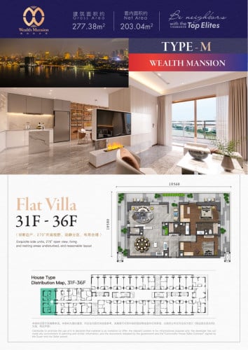 Penthouse near Riverside  Full Furniture