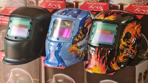 មូកផ្សារងងឹតអូតូ (Auto Darkening Welding Helmet) 15$