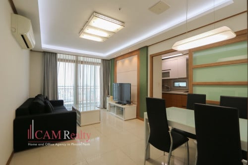 BKK1 area| 1 bedroom condominium on 14th floor for rent in Phnom Penh| Swimming pool, gym and sauna