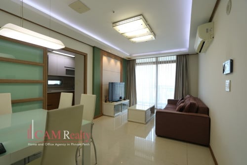 BKK1 area| 1 bedroom condominium on 17th floor for rent| Swimming pool, gym and sauna