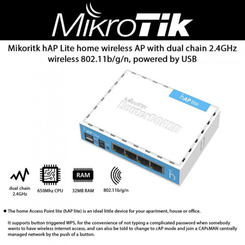 Microtik Hap Lite Tc Soho Access Point Price In Phsar Kandal