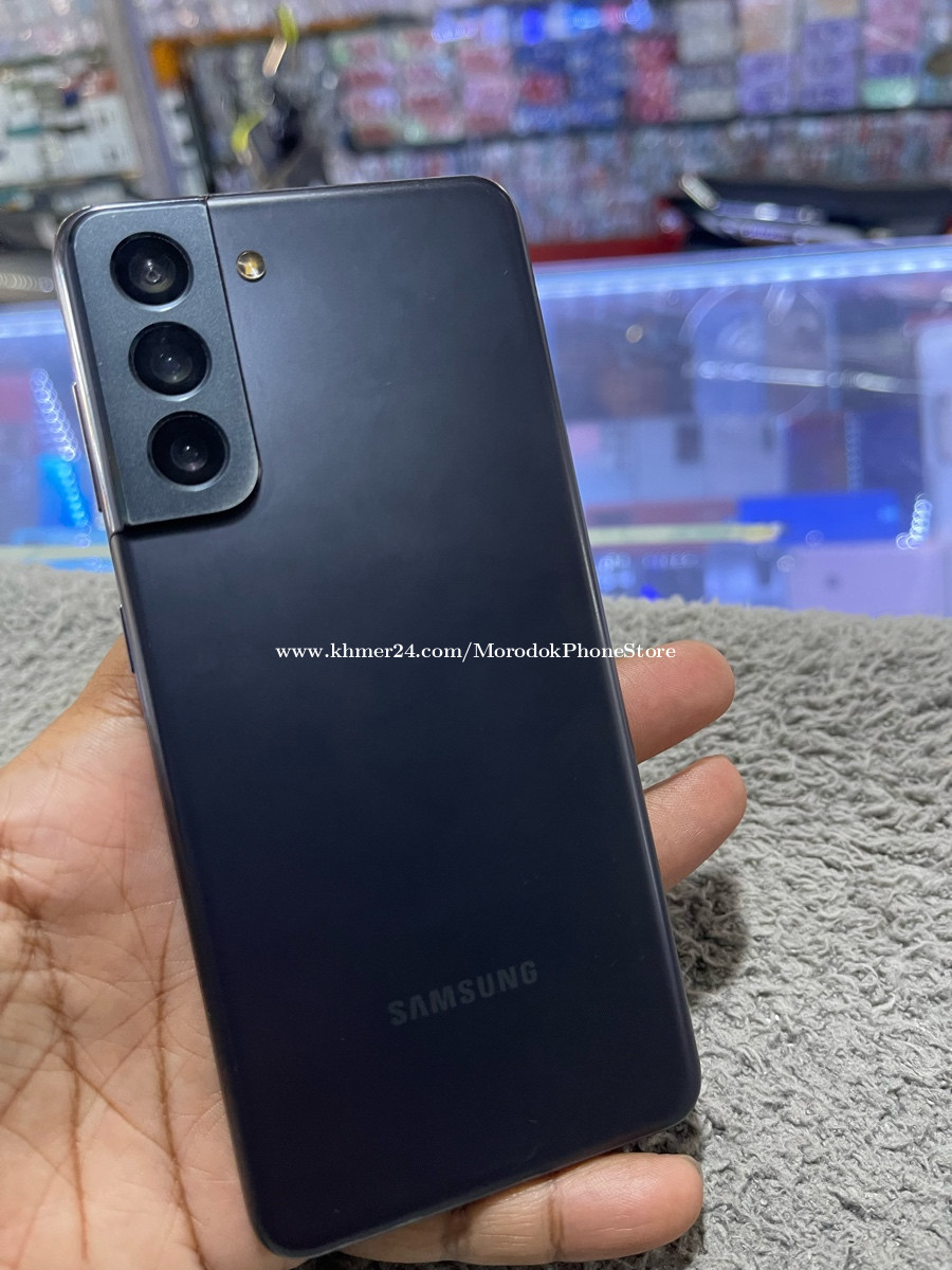 Samsung S21 Ram8G Memory256G 97 ក្រុមហ៊ុនសុីមពីរ មានកាសឆ្នាំង Price 295 in Phnom Penh