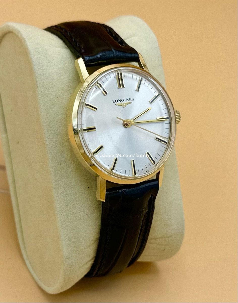 LONGINES Hand Winding Full 18K Gold Price 1.00 in Phnom Penh