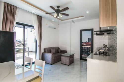 Private terrace - Brand new 1 bedroom apartment for rent near to Russian market area.