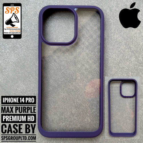 iPhone 14 pro max Premium Purple HD case Price 5 in Phnom Penh