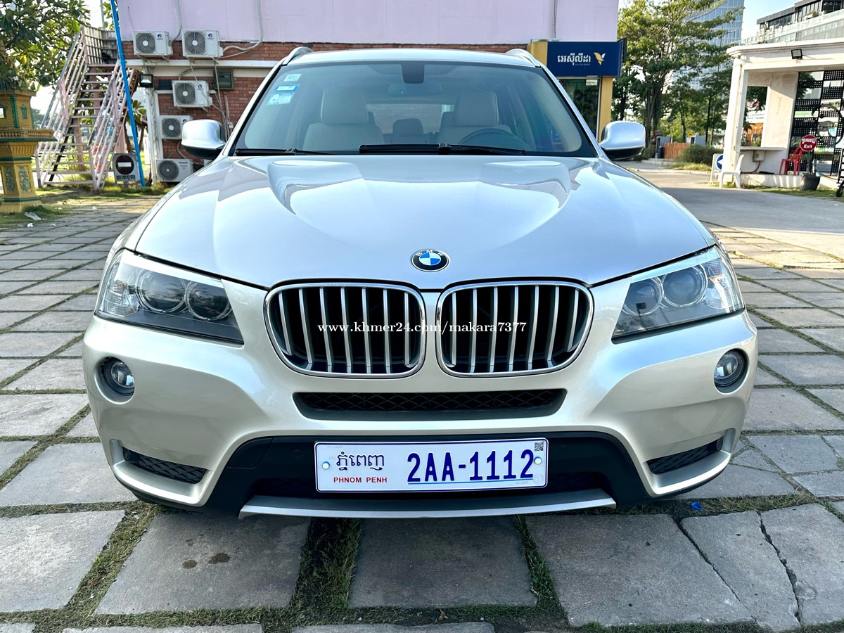BMW X3 Model 2013 Full V4 twine Turbo Price 28000 in Phnom Penh