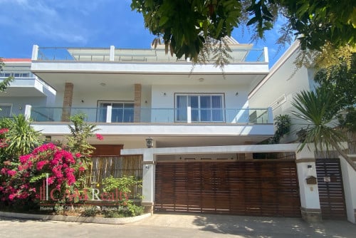 Bassac Garden City| Modern 8 bedrooms villa in gated community for rent