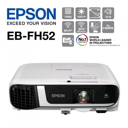 EBFH52 Epson Business Projector (1 Year Warranty) Price 889 in Phnom