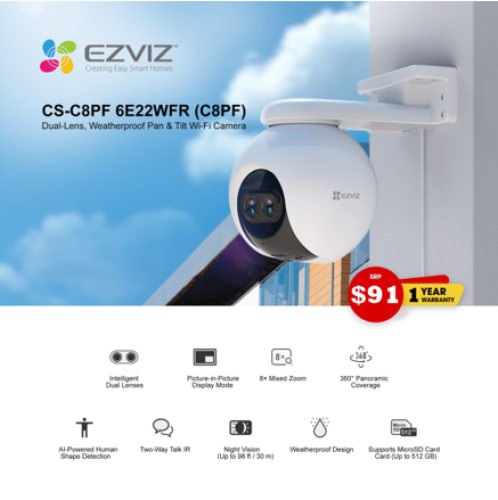Ezviz CS-C8PF 6E22WFR (C8PF) Dual-Lens 