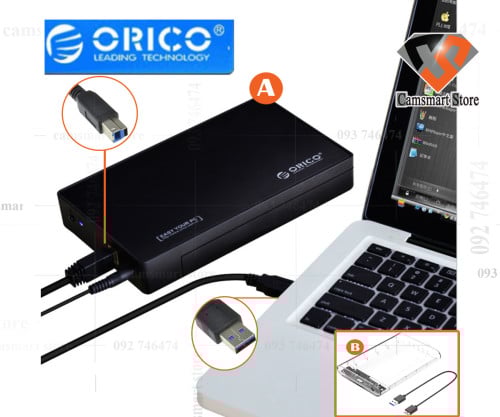 ORICO 3.5 inch External Hard Drive Enclosure, USB3.0 mobile hard disk box