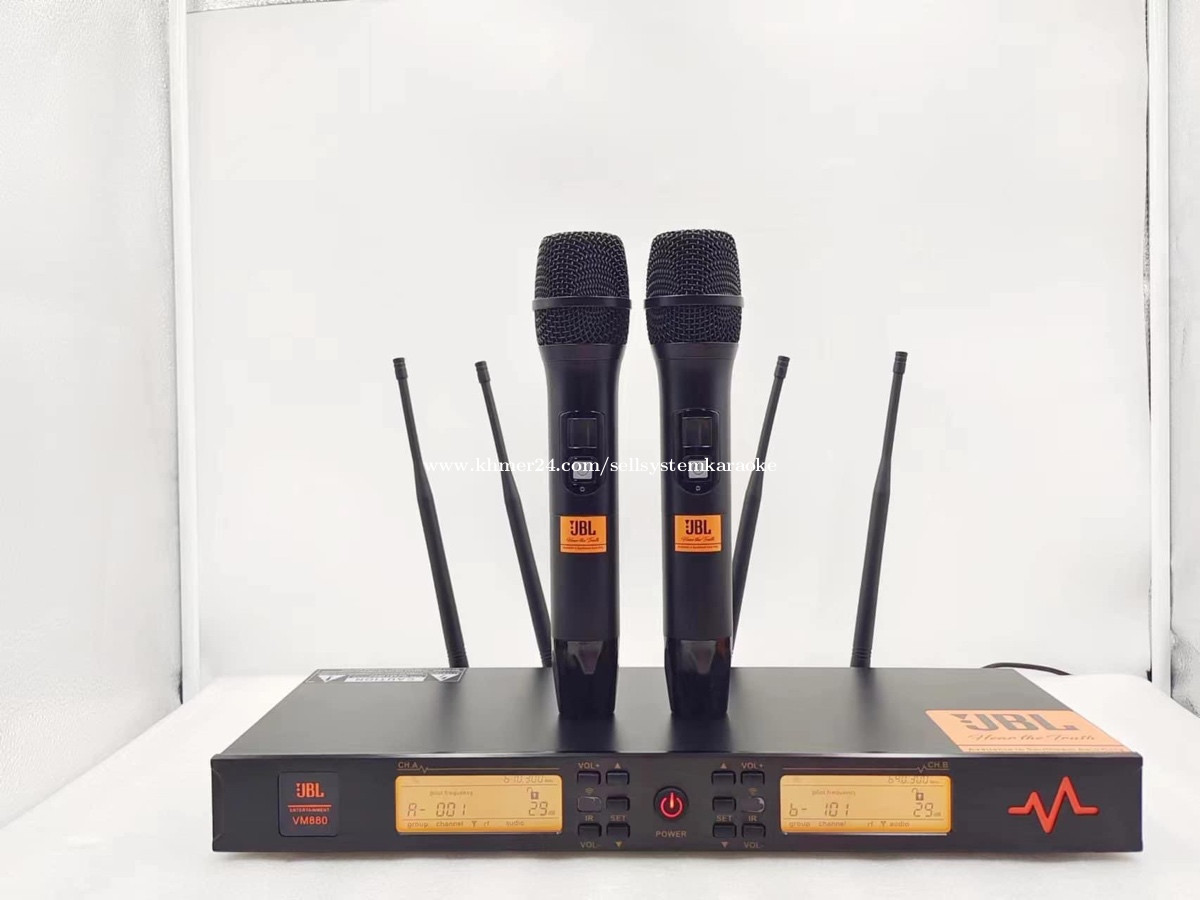 ម៉ៃក្រូហ្វូន wifi JBL VM800 (Microphone) Price 150 in Phnom Penh