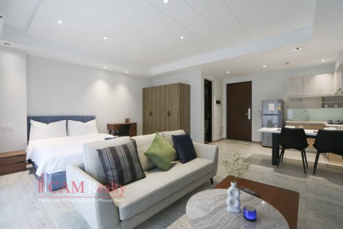 Cozy studio condominium for rent in Boeng Trabaek area – Phnom Penh.
