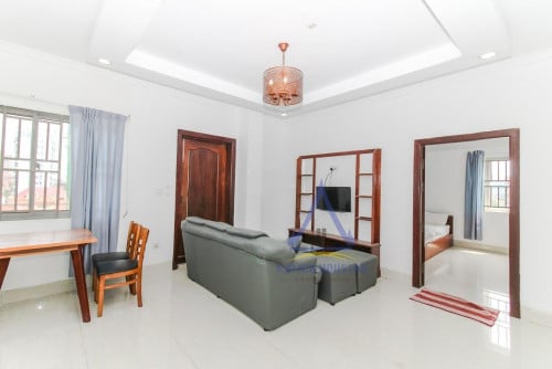 Toul Kork area | Spacious fully furnished one bedroom with elevator near TK avenue