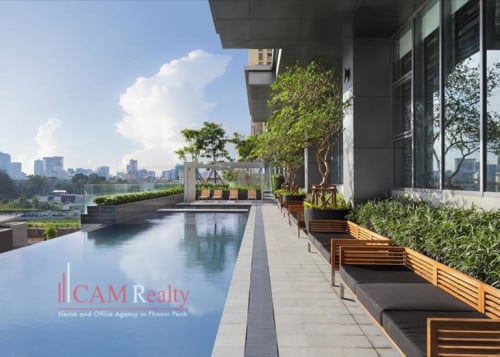 1 bedroom condominium on 23rd floor for rent in Diamond Island – Phnom Penh