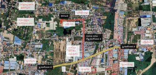 Best Land for Sale​ @ Kombol district (6.5 Km from Phnom Pen Int Airport)