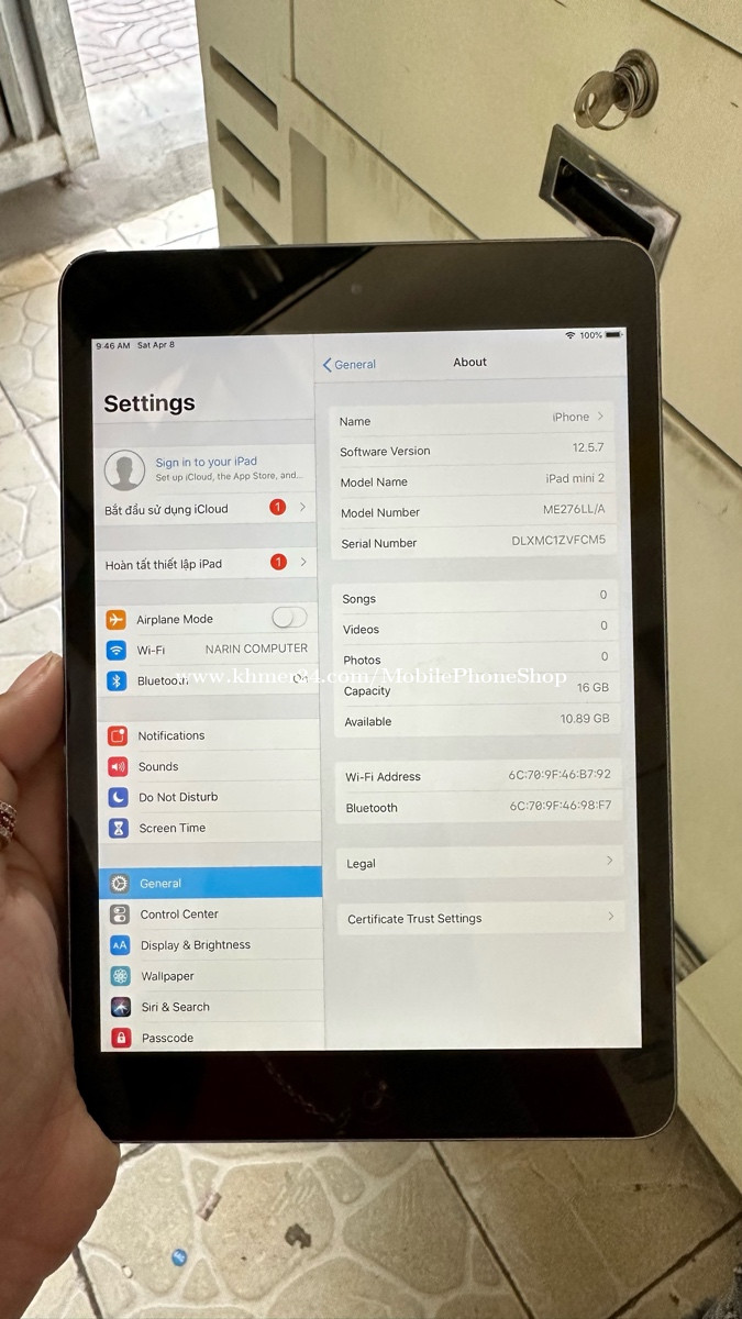 Ipad Mini 2 Bypass Wi Fi Only មួយទឹក អាមេរិក Price 55 In Tuek L Ak Bei Cambodia