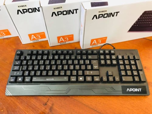 Keyboard Apoint A3 Khmer+English Keyboard