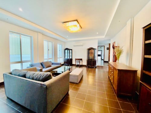 Modern Villa For Rent At Toul Kork Area, Safe, 03 Floors, 04 Beds, Full Furniture, 2,700$ Per Month