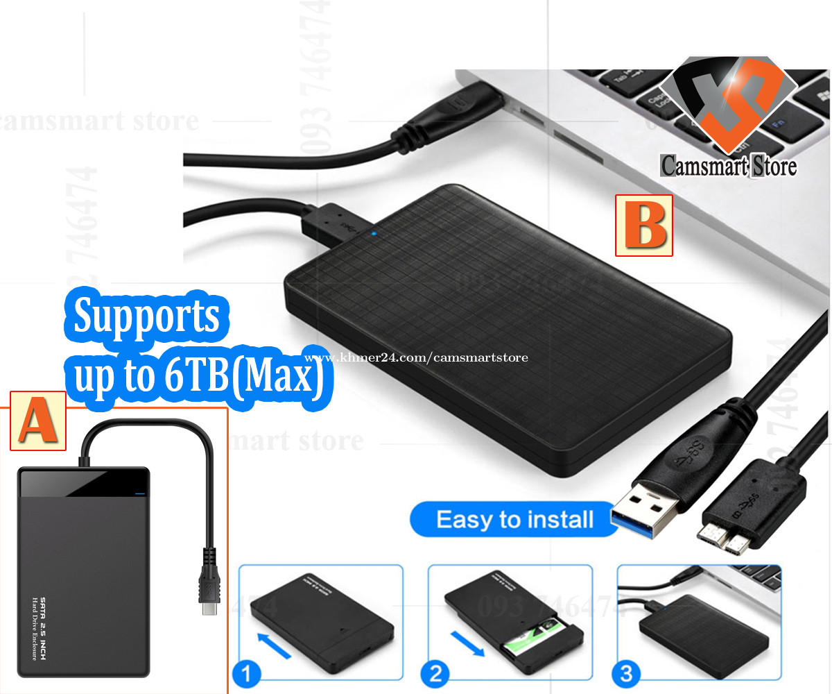 External Box HDD SATA 2.5 USB 2.0 Grey - Hard Drive Enclosures - Hard  Drive and Memories - PC and Mobile