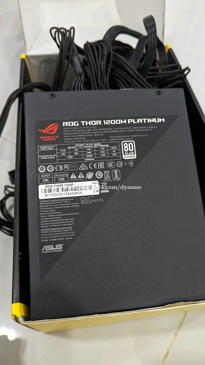 Power Supply ASUS ROG THOR 1200W PLATINUM Price 110 in Chbar Ampov