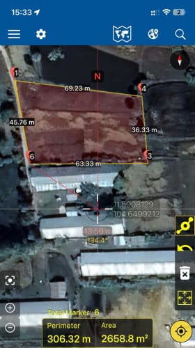 ដីលក់ ប្លង់រឹង 50x60 ជិតផ្លូវ៥១