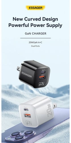 ESSAGER Adapter Doul Port 20W