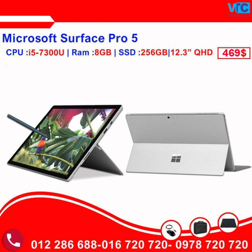 Microsoft Surface Pro 5 Salary Start From $469 in Mittakpheap