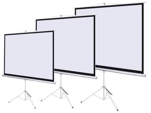 Projector Screen មានជើង (Tripod) 1.5M=50$ 1.8M =60$, 2.2M =75$, 2.5M =95$