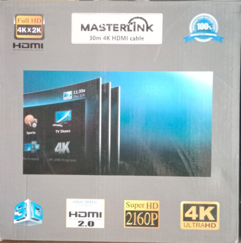 Masterlink 4k HDMI Cable 30M 