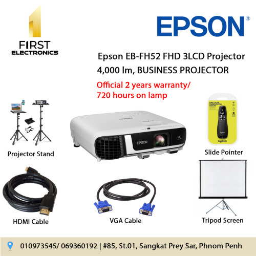 石見銀山 EPSON フルHD プロジェクタ EB-FH52 4000lm | www.birbapet.it