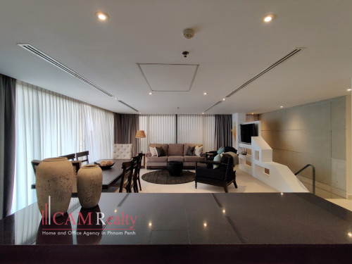Luxurious 2 Bedroom Duplex Serviced Condo For Rent in Daun Penh