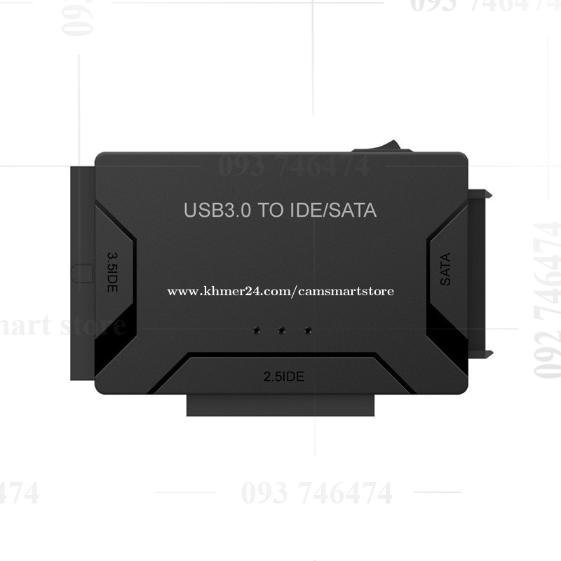 TSV USB IDE Adapter USB 3.0 to SATA IDE Hard Drive Converter Combo for  2.5/3.5 DE SATA SSD Hard Drives Disks with 12V 2A Power Adapter and USB  3.0