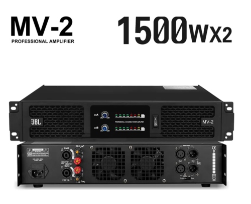 Powe Amplifier JBL-MV2 1500w x 2 @8ohms វ៉ៃខ្លាំង បានធុង ធំឭ