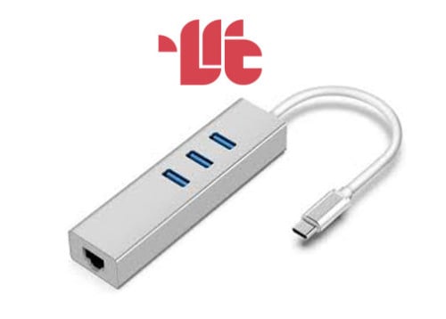 MacBook Gigabit Type C to USB and Land