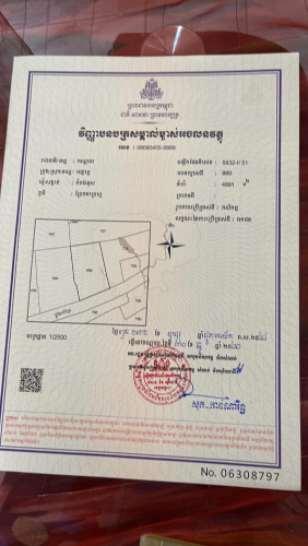 ដីលក់នៅម្តុំពហុកីឡាដ្ឋានជាតិមរតកតេជោ (លីយ៉ុងផាត់) សួនសត្វភ្នំពេញសាហ្វារី។