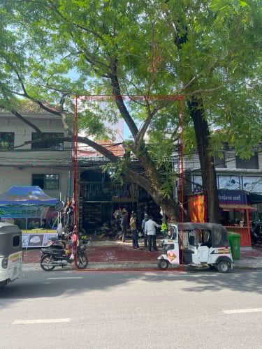 ដីនិងឃ្លាំងលក់ ជាប់រង្វង់មូលវត្តភ្នំ