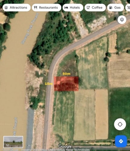 ដីលក់ 15mx50m