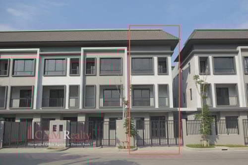 Hun Sen Blvd.| 4 bedrooms LA villa in gated community for rent